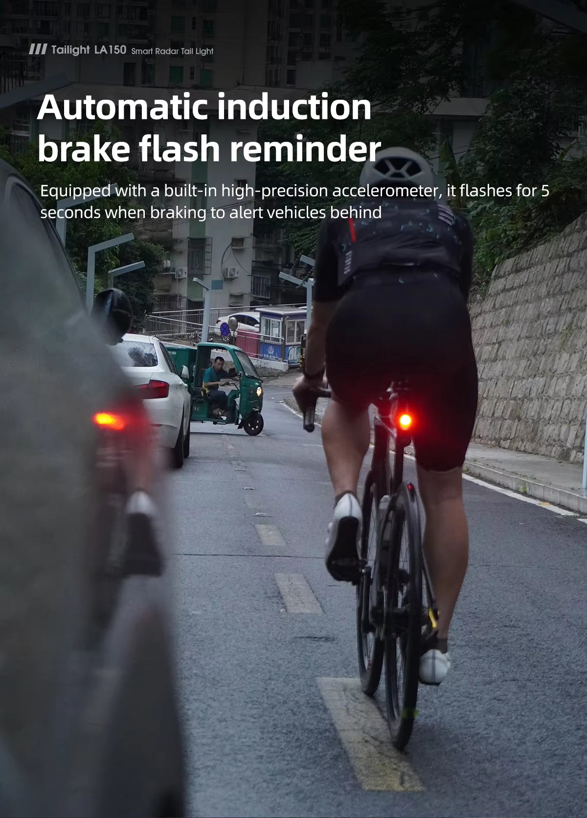 CYCLAMI LA150 Smart Radar Bike Tail Light