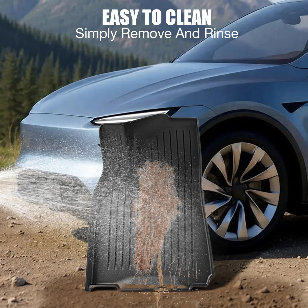Tesla Model Y Juniper 2025-2026 TPE Fußmatten & Kofferraumschutz-Set 7-teilig