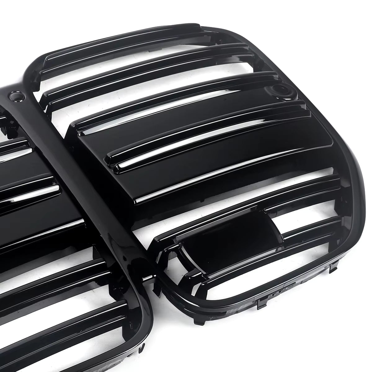 Calandre avant style M4 compatible avec BMW Série 4 G22 G23 420i 430i 435i M440i 2021-2024, calandre de course type « rein » noir brillant