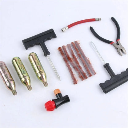 Tubeless Tyre Puncture Repair Kit with Rubber Strips