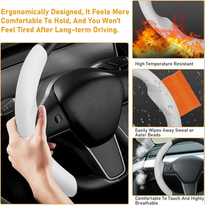 Tesla Model 3 / Model Y Red Steering Wheel Cover Segments