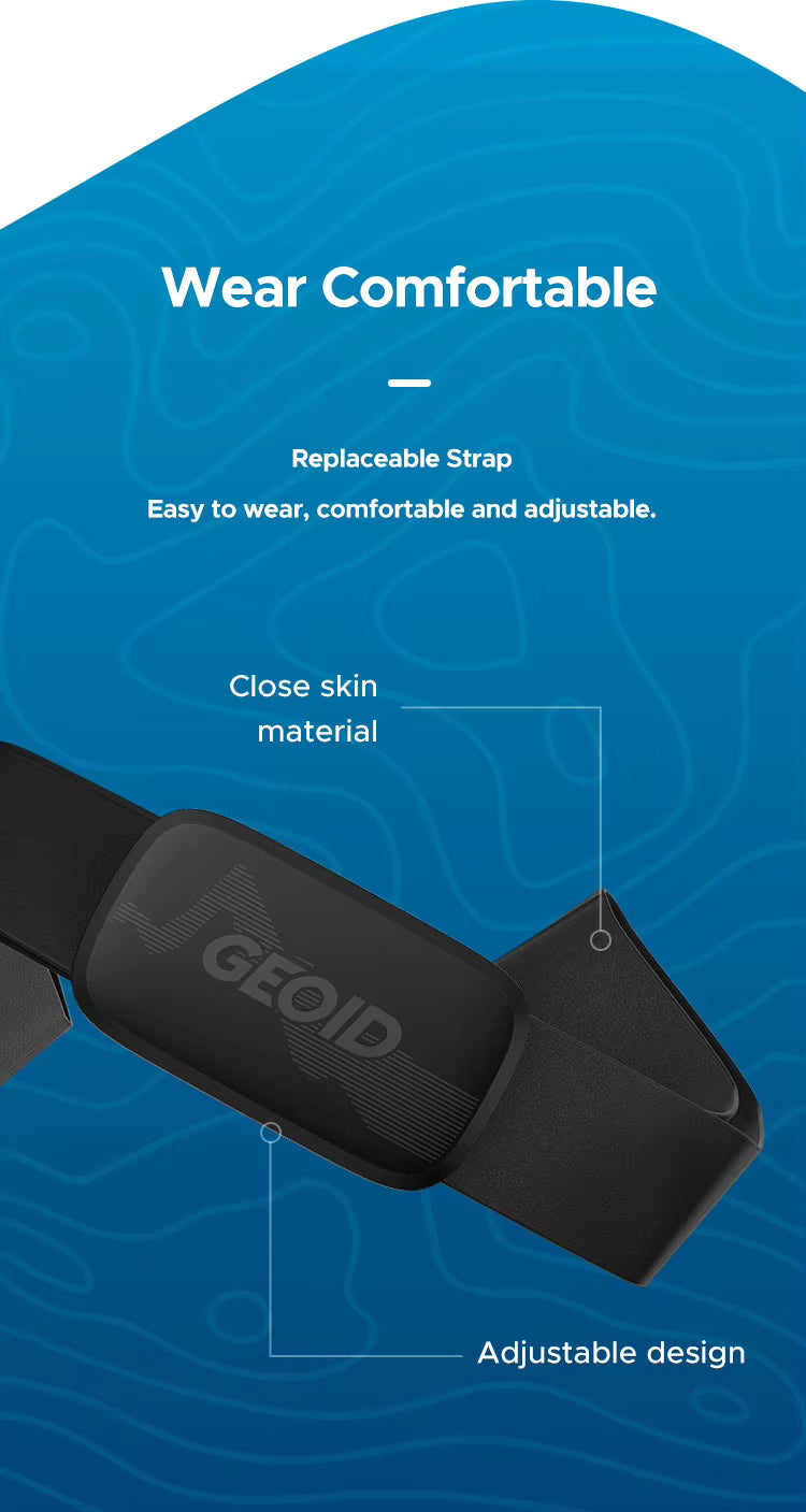 GEOID HS500 Heart Rate Monitor with Bluetooth & ANT+