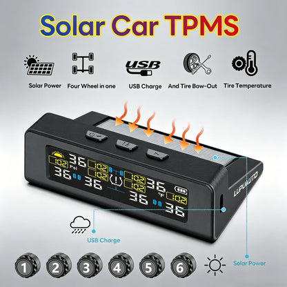 T20 Solar & USB TPMS Tyre Pressure Monitor