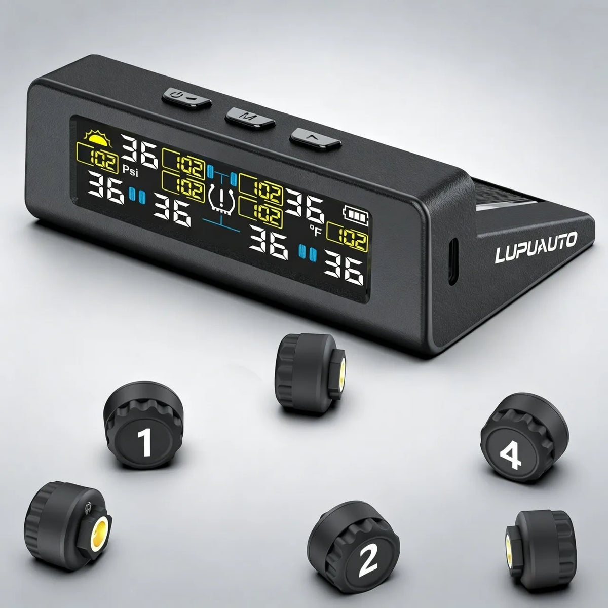 T20 Solar & USB TPMS Tyre Pressure Monitor