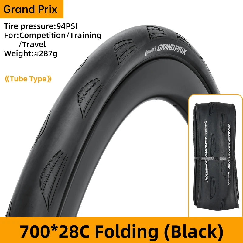 Continental Grand Prix Road Bike Tyre 700 x 25C–32C Folding Clincher
