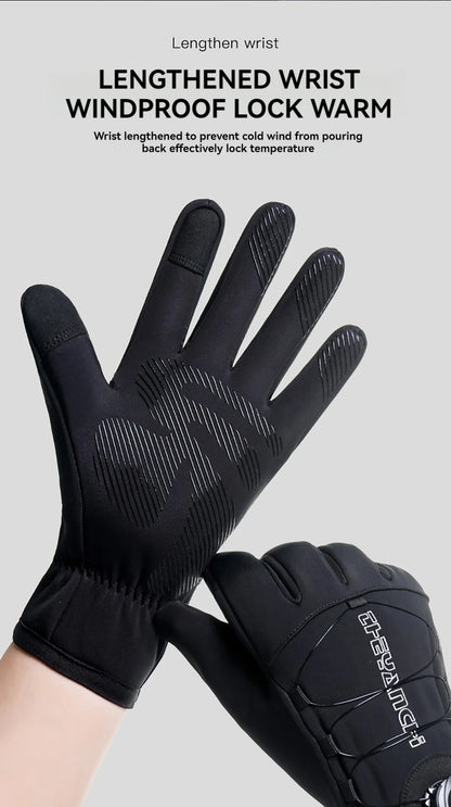GTUBIKE Winter Waterproof Touchscreen Cycling Gloves