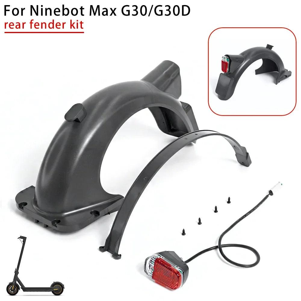 Segway Ninebot MAX G30/G30D Electric Scooter Rear Fender Mudguard with Taillight