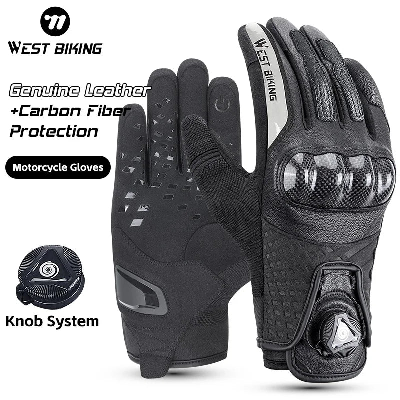 WEST BIKING Leder-Fahrradhandschuhe