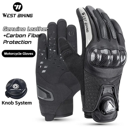 WEST BIKING Leder-Fahrradhandschuhe