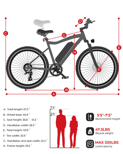 SAMEBIKE SY96-II Elektrofahrrad