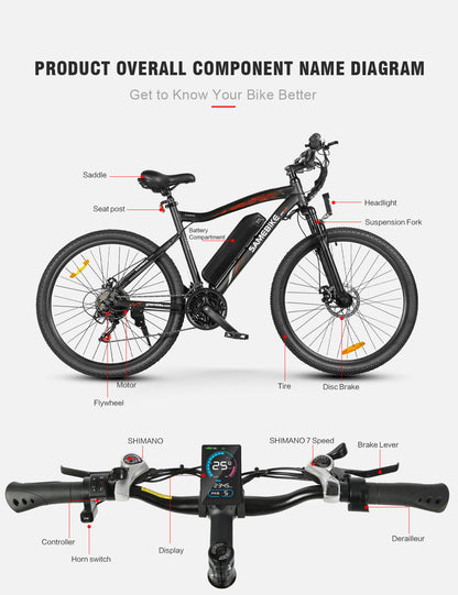 SAMEBIKE SY96-II Elektrofahrrad