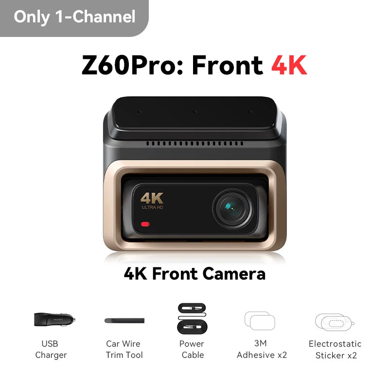 Caméra embarquée DDPAI Z60 Pro 4K avec HDR, GPS et Wi-Fi 5 GHz