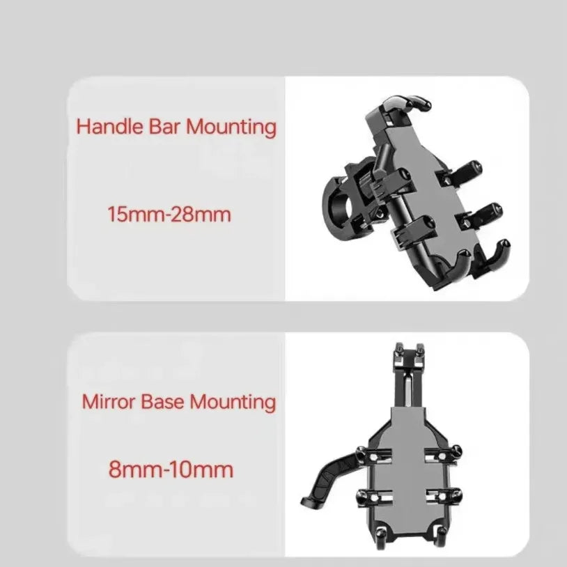 VIKEFON Universal Motorcycle & Bicycle Phone Holder Mount