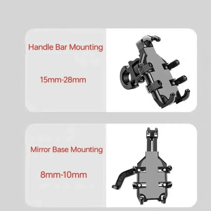 VIKEFON Universal Motorcycle & Bicycle Phone Holder Mount