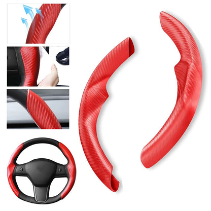 Tesla Model 3 / Model Y Red Steering Wheel Cover Segments