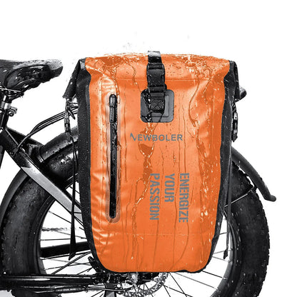 NEWBOLER 27L Waterproof Double Bike Pannier Rear Rack Bag