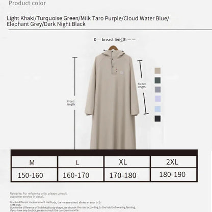 Adult Waterproof One-Piece Cycling Rain Poncho for E-Bikes