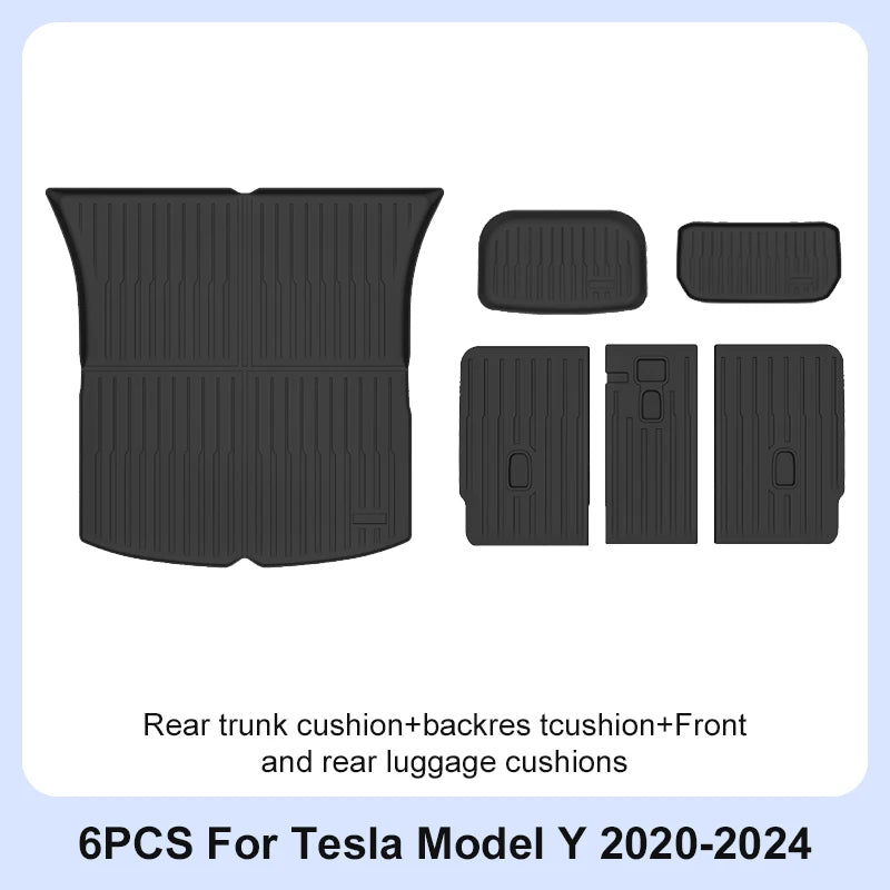 Tesla Model Y 2020-2024 TPE-Fußmatten und rutschfeste Innenauskleidungen