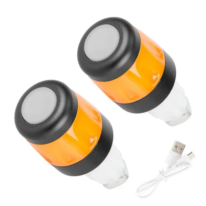 Waterproof Rechargeable LED Handlebar End Lights for Scooters & Mountain Bikes