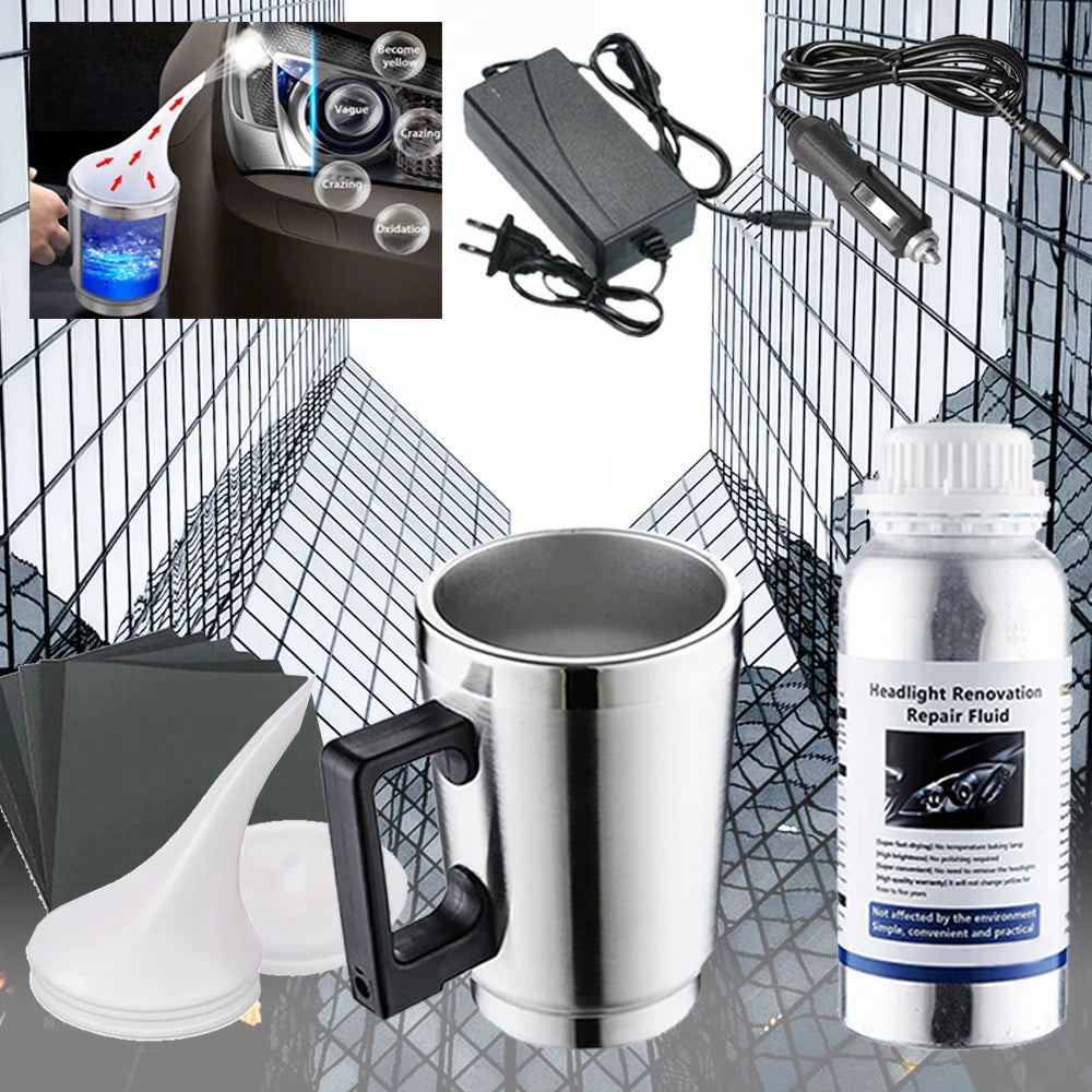 Headlight Restoration Kit with Liquid Polymer