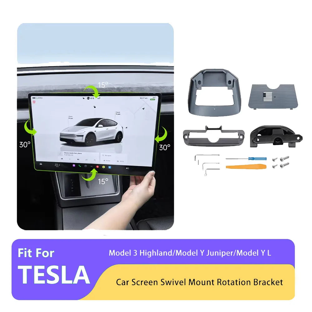 Schwenkbare Touchscreen-Halterung für Tesla Model 3 Highland / Model Y Juniper