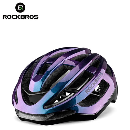 ROCKBROS Fahrradhelm Atmungsaktiv Ultraleicht Integral Geformt Unisex Stoßfest Verstellbar Rennradhelm Fahrradausrüstung