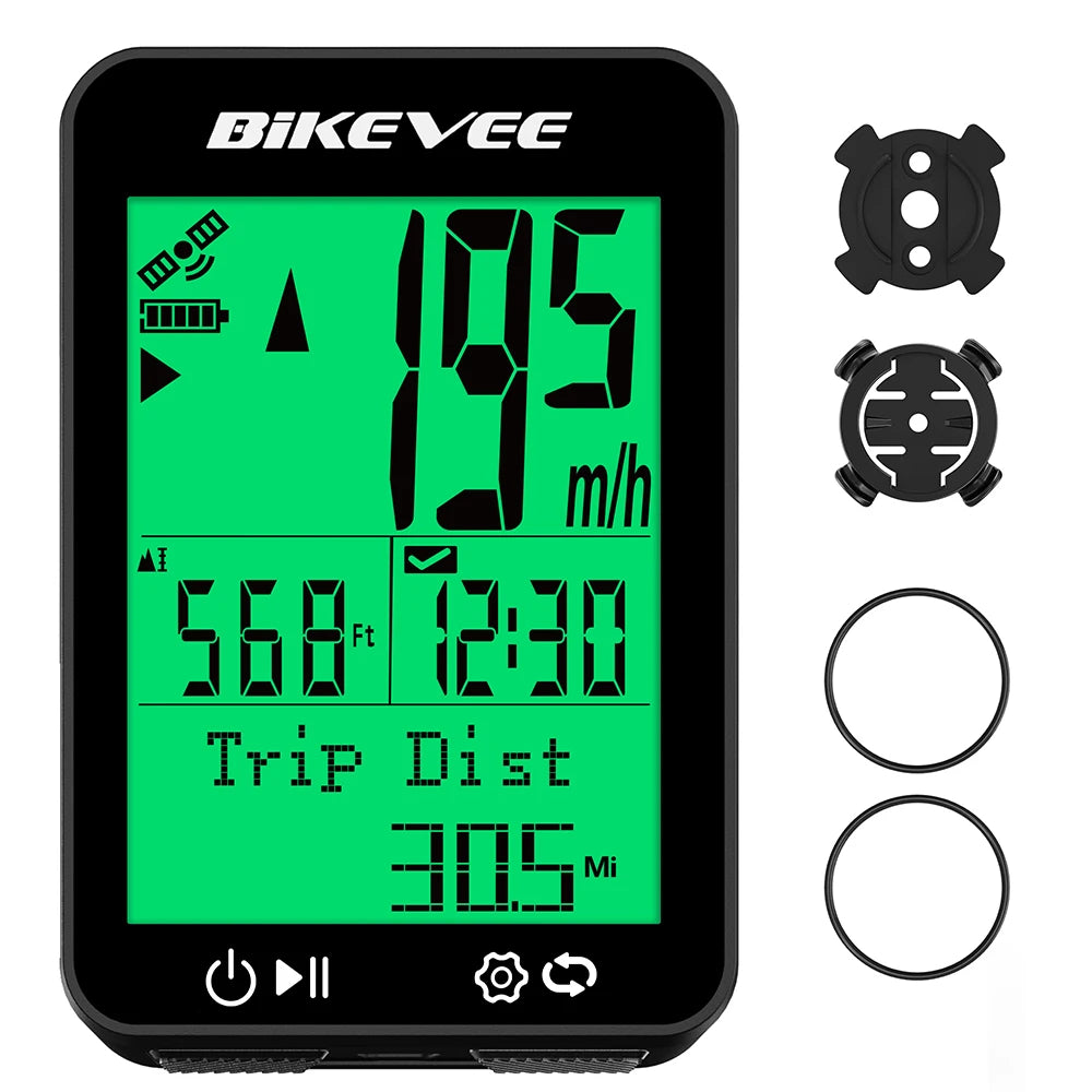 BIKEVEE BKV-360 GPS Cycling Computer Wireless Bike Speedometer