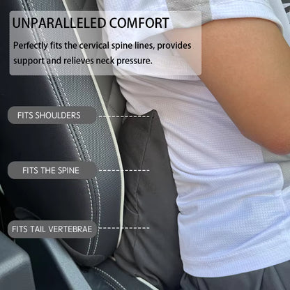 Suede Headrest & Lumbar Support Pillow for Tesla Model 3 / Model Y / Model S