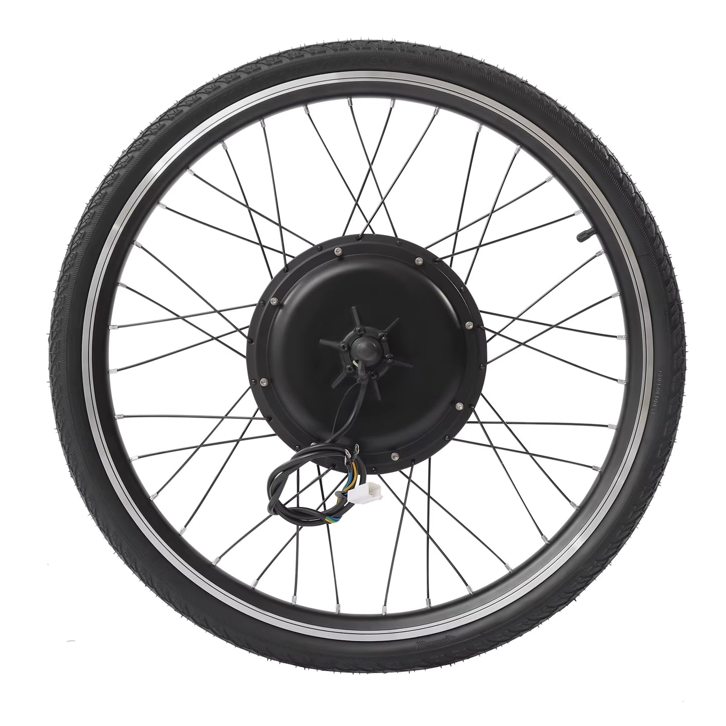 26 Zoll 48V 1000W Elektrofahrrad Umbausatz - Bürstenloser Getriebeloser Motor, Daumengas & 3 LED-Leuchten, Bremsabschaltung & 120KG
