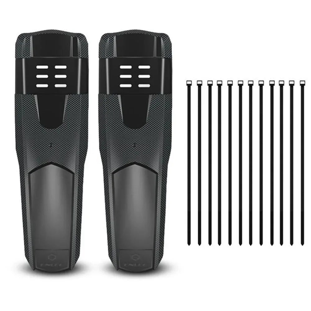 2pcs Hard Shell Front/Rear Tire Carbon Fiber Mudguard