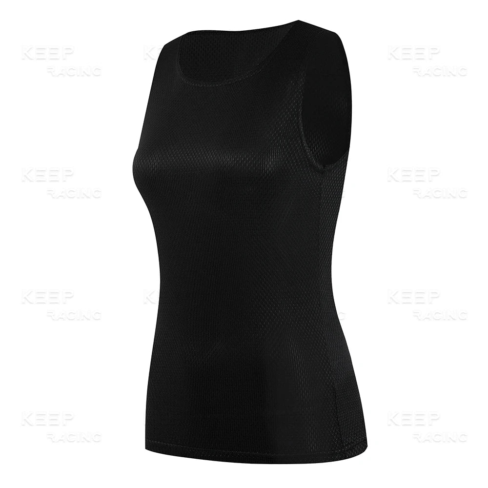 Women's Quick Dry Sleeveless Cycling Base Layer Vest
