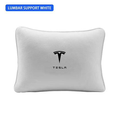 Tesla Suede Headrest & Lumbar Support Pillow
