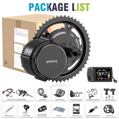 BAFANG BBS02B 48V 750W CAN BUS Mid-Drive E-Bike Conversion Kit