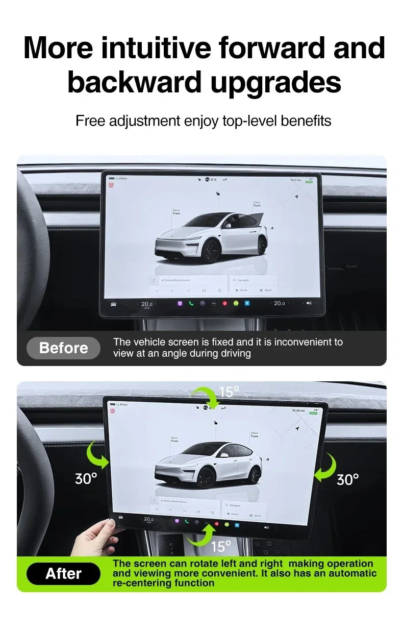Schwenkbare Touchscreen-Halterung für Tesla Model 3 Highland / Model Y Juniper