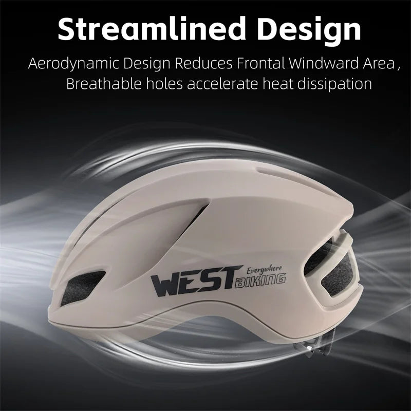 WEST BIKING Helm mit Rücklicht