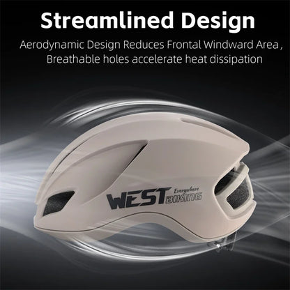 WEST BIKING Helm mit Rücklicht