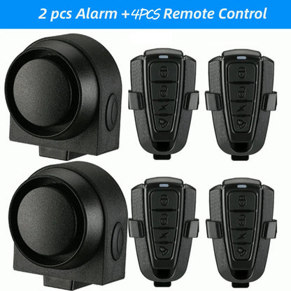 Wireless Bike Alarm – 115dB Waterproof Security Alarm with Remote Control