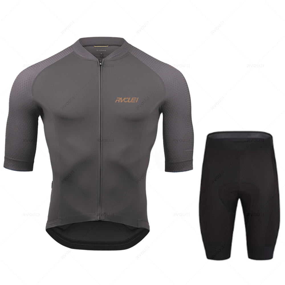 2025 Rvouei Pro Team Fahrradbekleidung Herren Neues Rennrad-Outfit Renntrikot Atmungsaktives Radsport-Trikot-Set Ropa Ciclismo Maillot