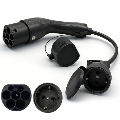 SUSUTOO Type 2 to Schuko Socket Power Adapter 16A