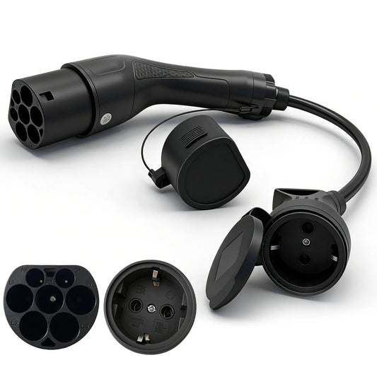 SUSUTOO Type 2 to Schuko Socket Power Adapter 16A