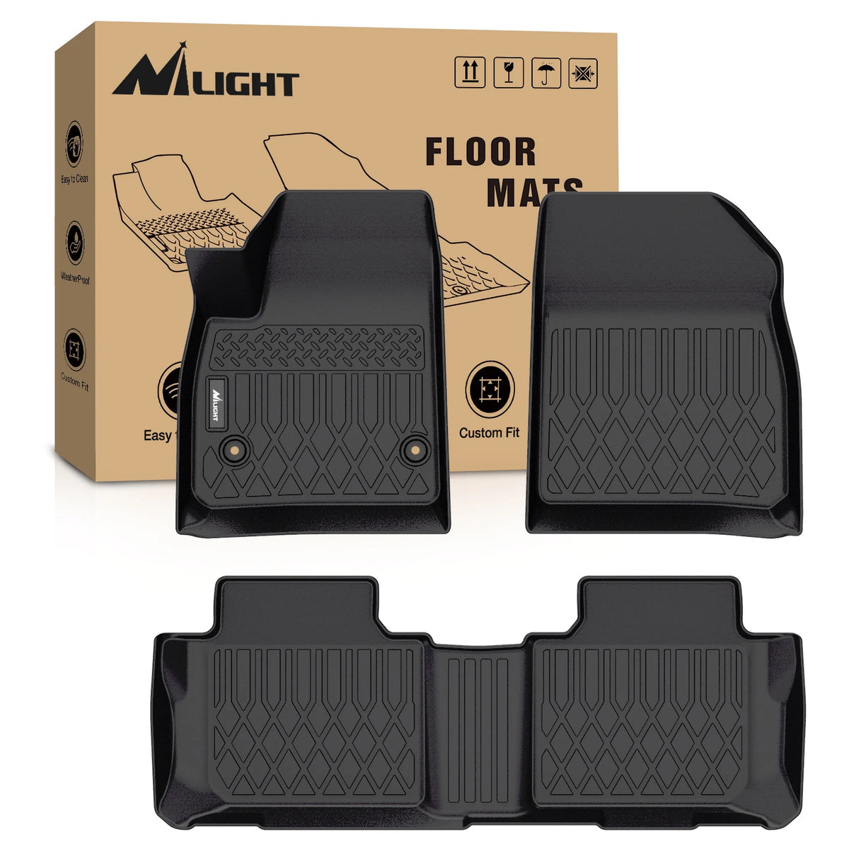 Custom-Fit TPE All-Weather Floor Mats for Chevrolet Models