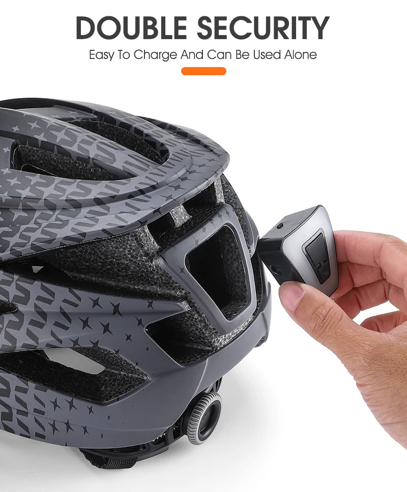 WEST BIKING LED-Licht-Fahrradhelm