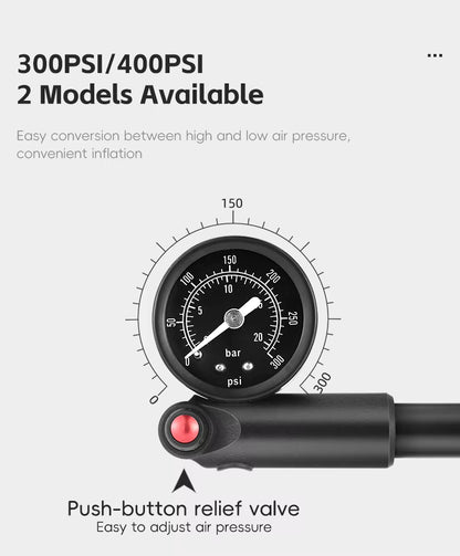 WEST BIKING 300PSI Fahrradluftpumpe mit Manometer