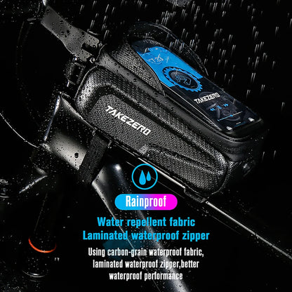 1L Bicycle Top Tube Phone Holder Frame Bag