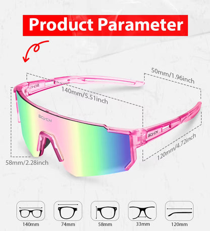 SCVCN UV400 Radsport-Sonnenbrille
