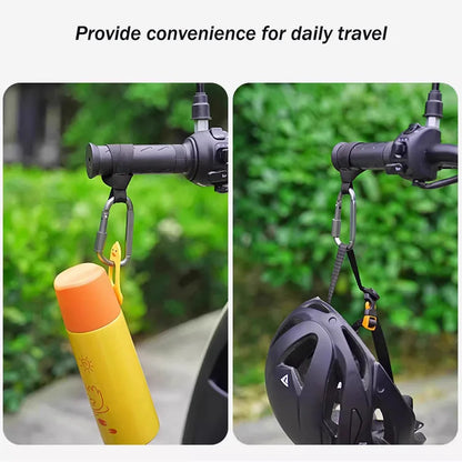 2-Pack Universal Electric Bike & Scooter Front Storage Hooks for Bags & Helmets