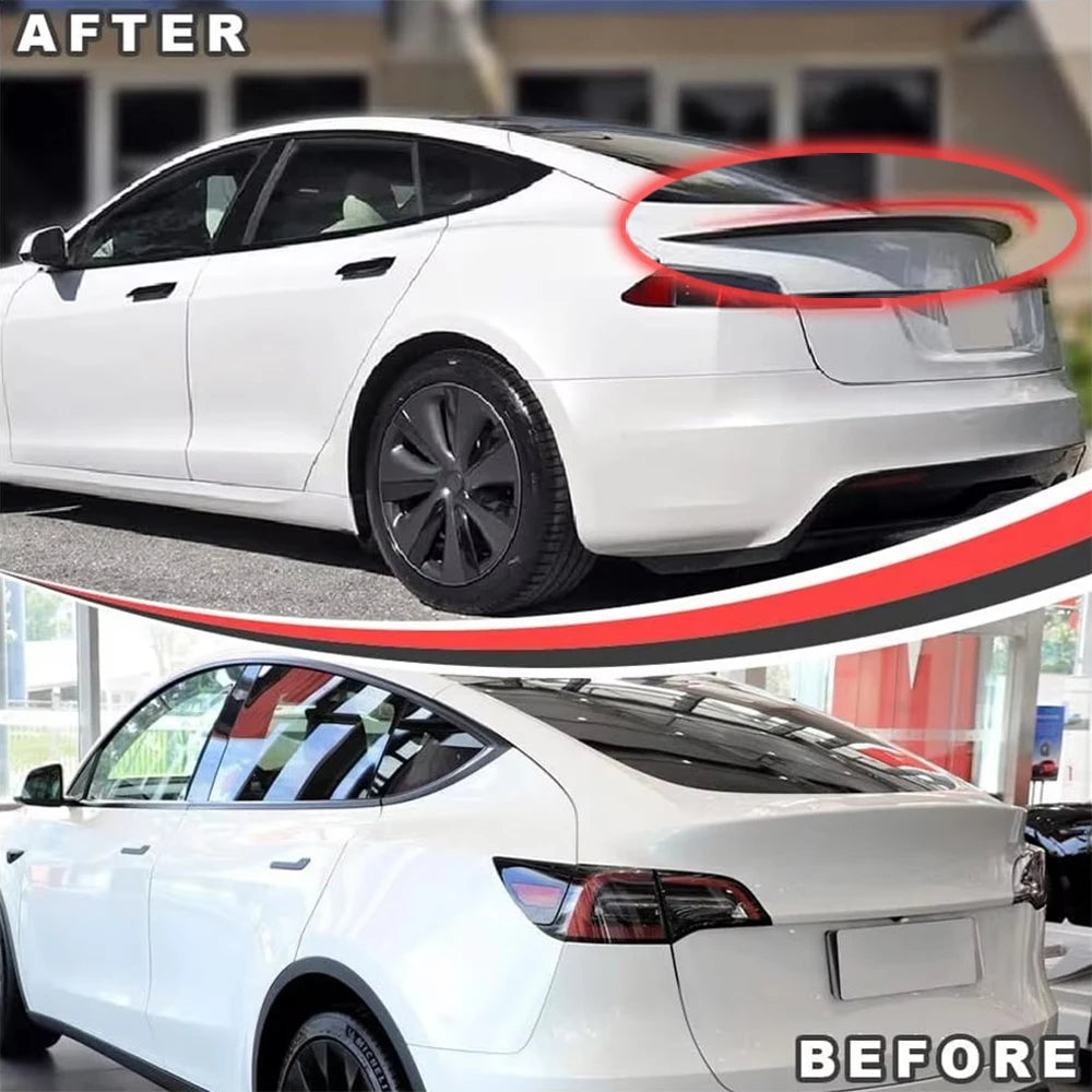 Tesla Model Y 2020-2024 Real Carbon Fibre Rear Spoiler