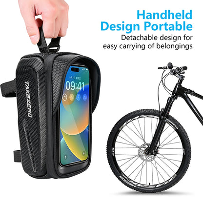 1L Bicycle Top Tube Phone Holder Frame Bag