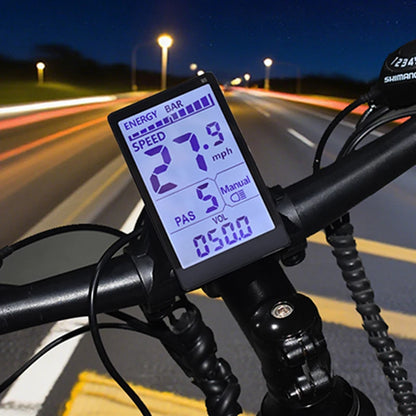 MCEZDY UART2 E-Bike Display & Fahrradcomputer 24V 36V 48V 60V LCD-Kilometerzähler