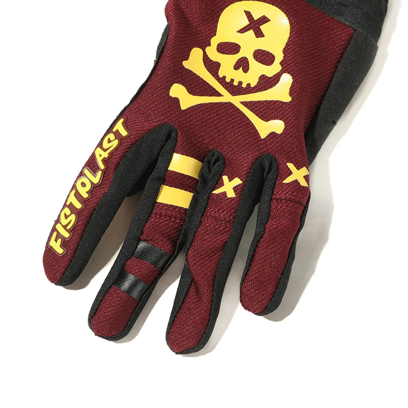 Skull & Bones Full Finger Touchscreen Riding Gloves